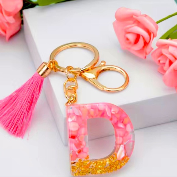 NWT-Alphabet Charms-Pink &Gold - Picture 5 of 7